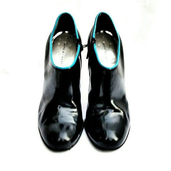 Vintage Y2K Marc Jacobs Patent Leather High Heeled Boots- Size 8 - Picture 3 of 5